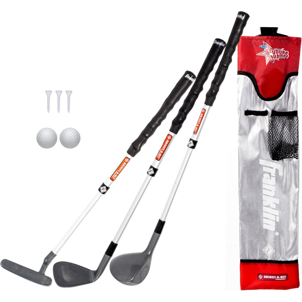 Franklin Future Champs Youth Golf Set | Right-Handed Golf Clubs for Young Golfers