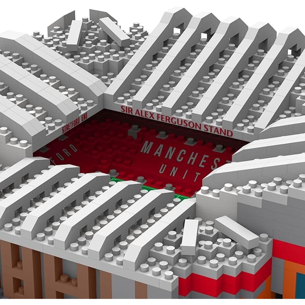 FOCO Manchester United FC Old Trafford | 1,526-Piece BRXLZ Football Stadium Set