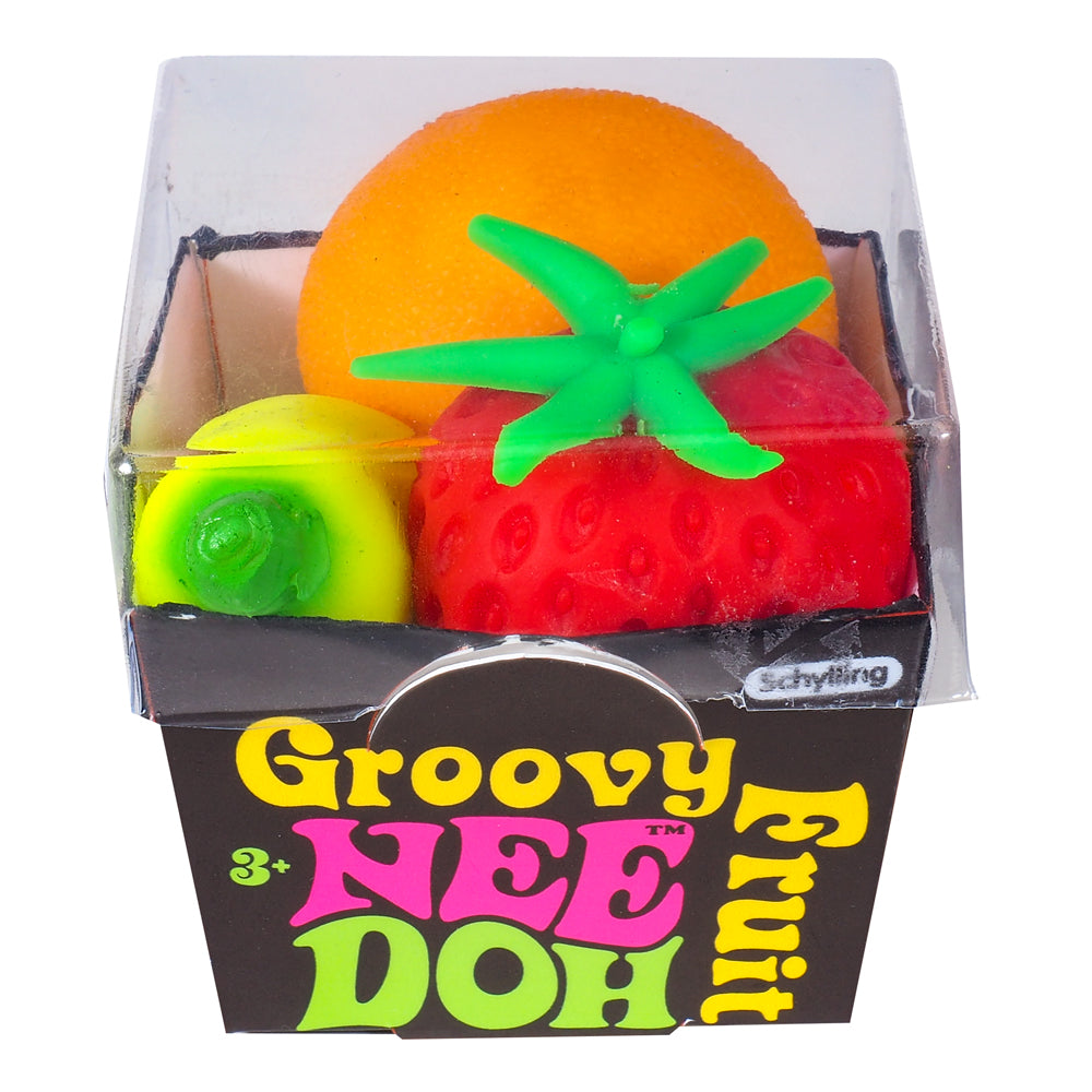 Nee Doh Groovy Fruit | Squishy Fidget Toy Set for Kids