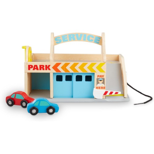 Melissa & Doug Service Station Parking Garage