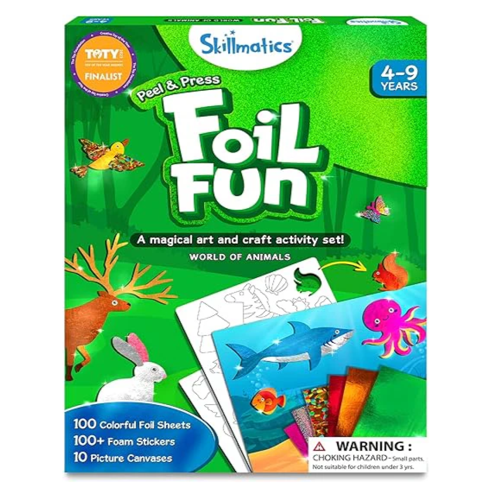 Skillmatics Fun Foil Art And Craft Activity Set World Of Animals