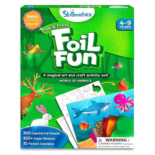 Skillmatics Fun Foil Art And Craft Activity Set World Of Animals