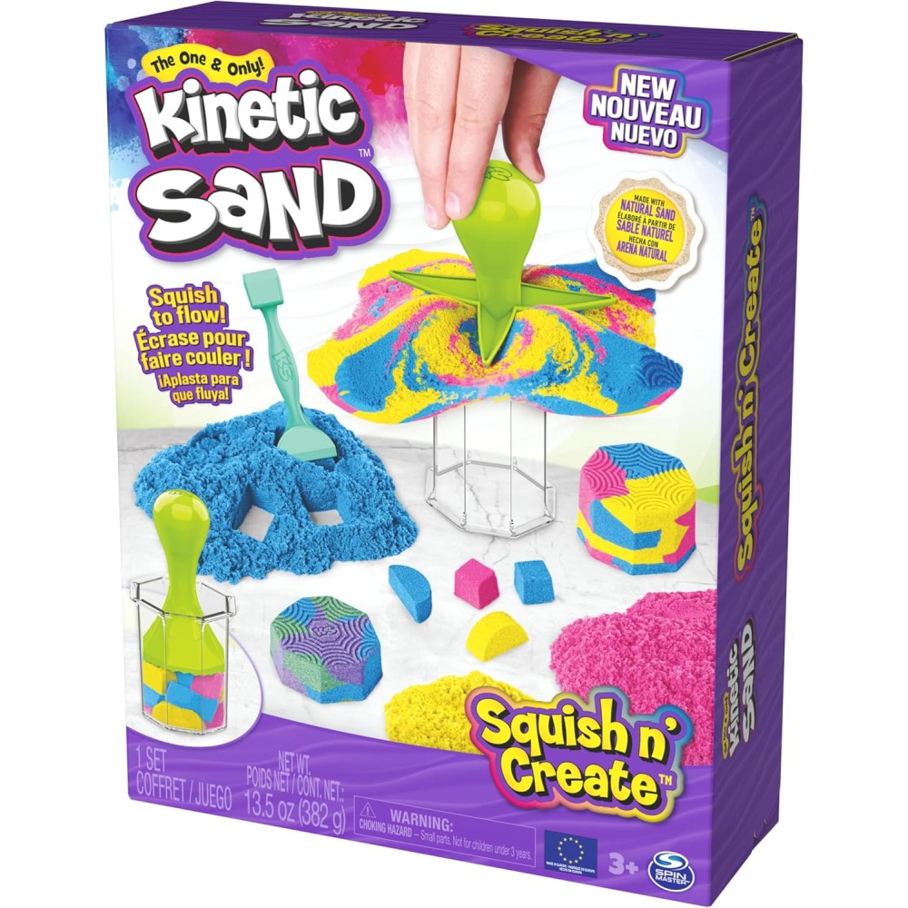 Kinetic Sand Squish N’ Create Playset (13.5 oz)