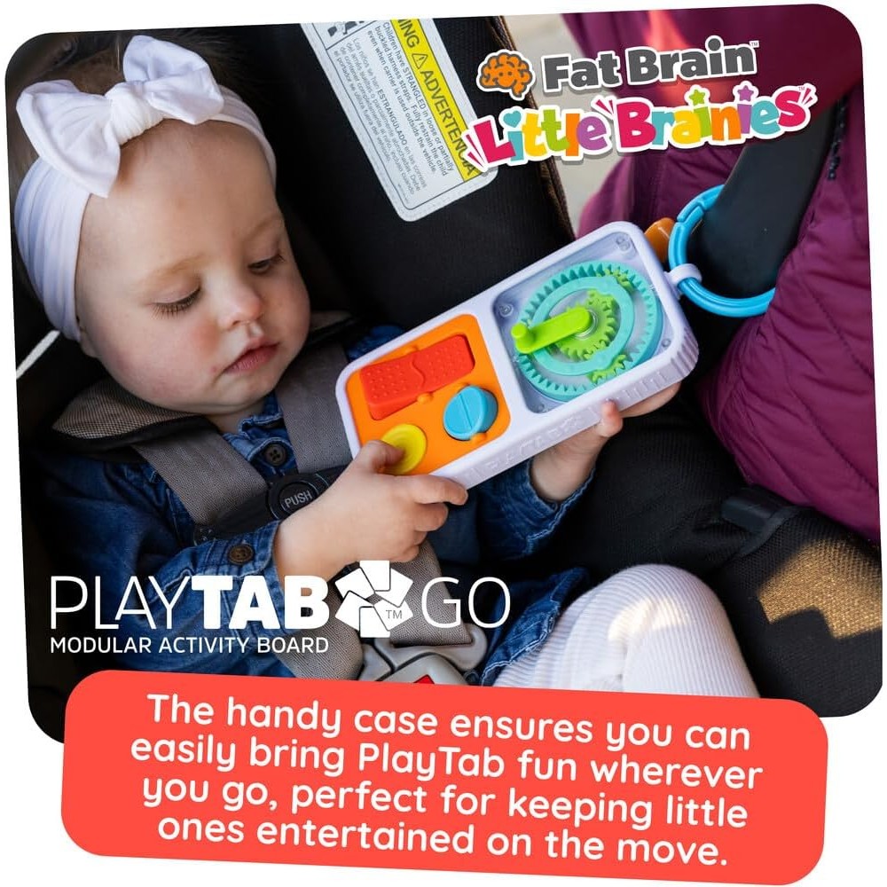 Fat Brain Toys PlayTab Go – Sensory Activity for On-the-Go Play