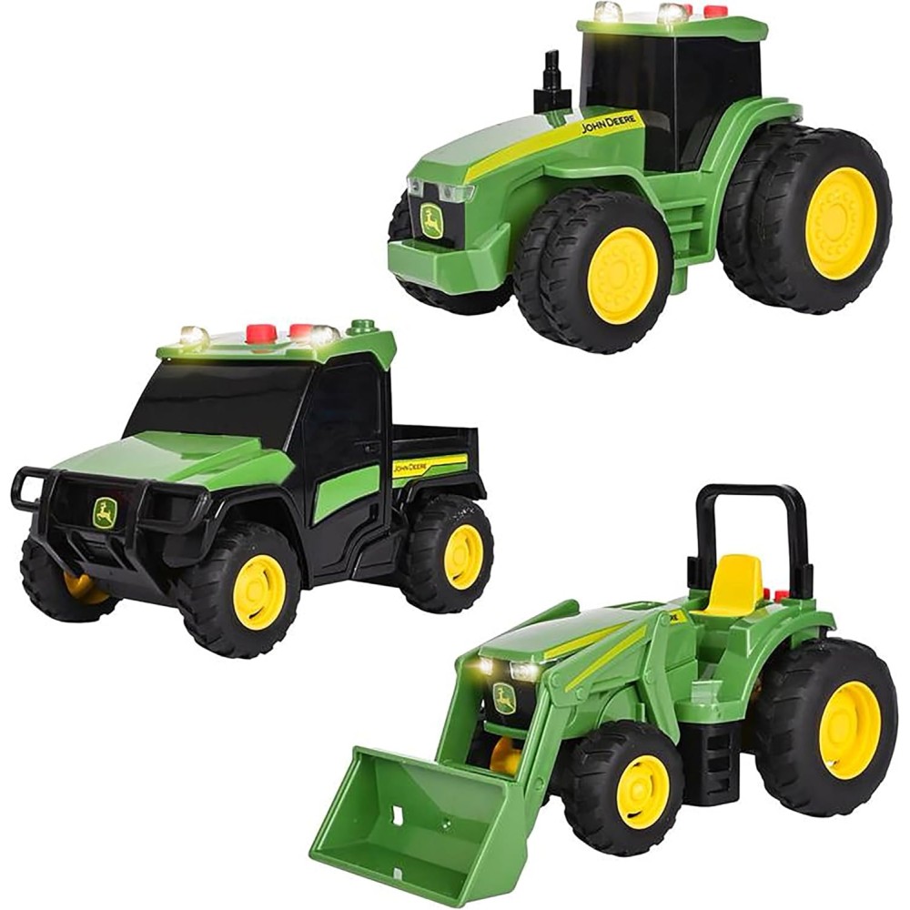 John Deere 3-Pack Lights & Sound Farm Vehicles