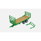 Britains 43414 Flat Bed Trailer 1:32 Scale
