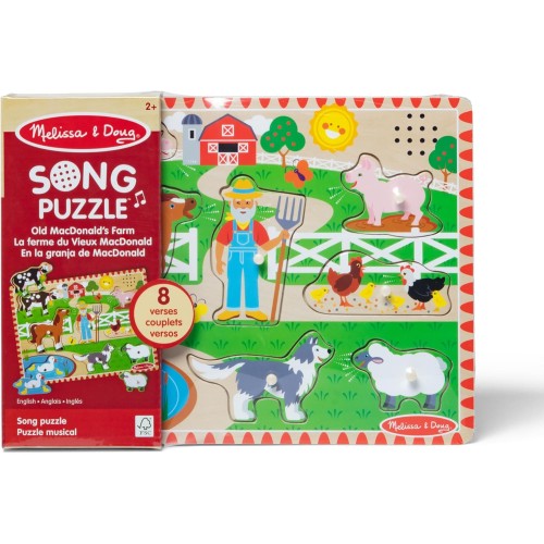 Melissa And Doug Old Macdonald's Farm Sound Puzzle