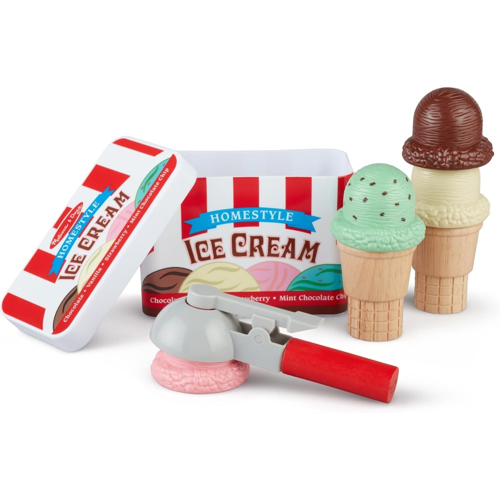 Melissa & Doug Scoop & Stack Magnetic Ice Cream Play Set