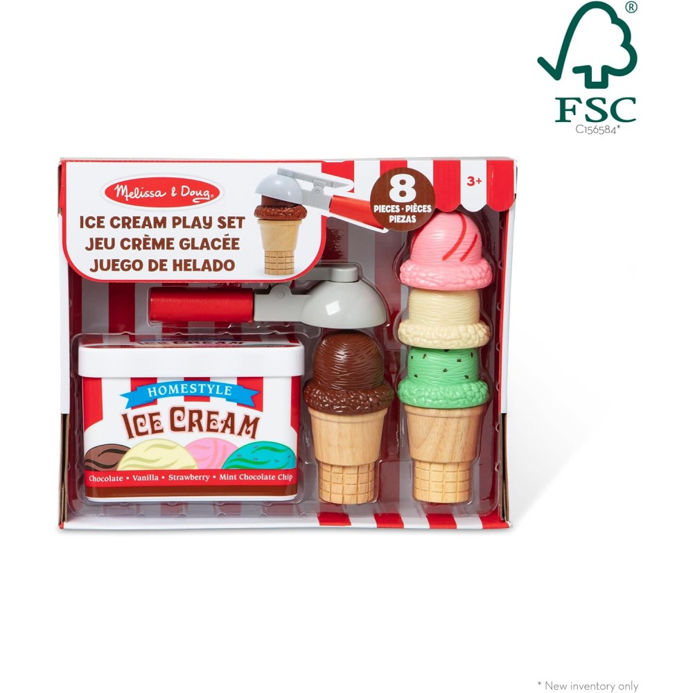 Melissa & Doug Scoop & Stack Magnetic Ice Cream Play Set