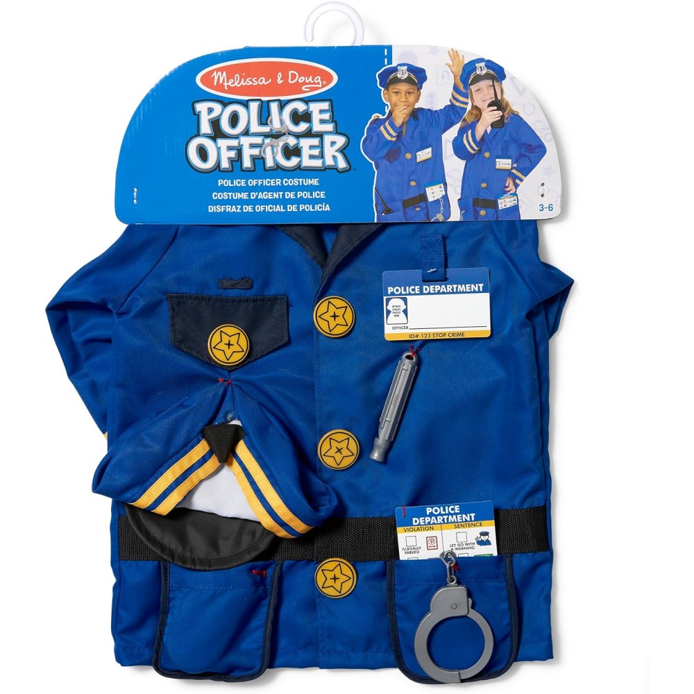 Melissa & Doug Police Officer Costume Role Play Set