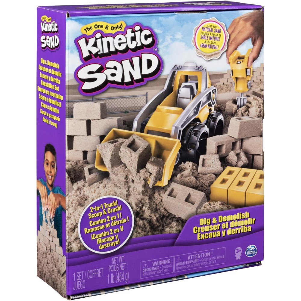 Kinetic Sand Dig & Demolish Truck Playset