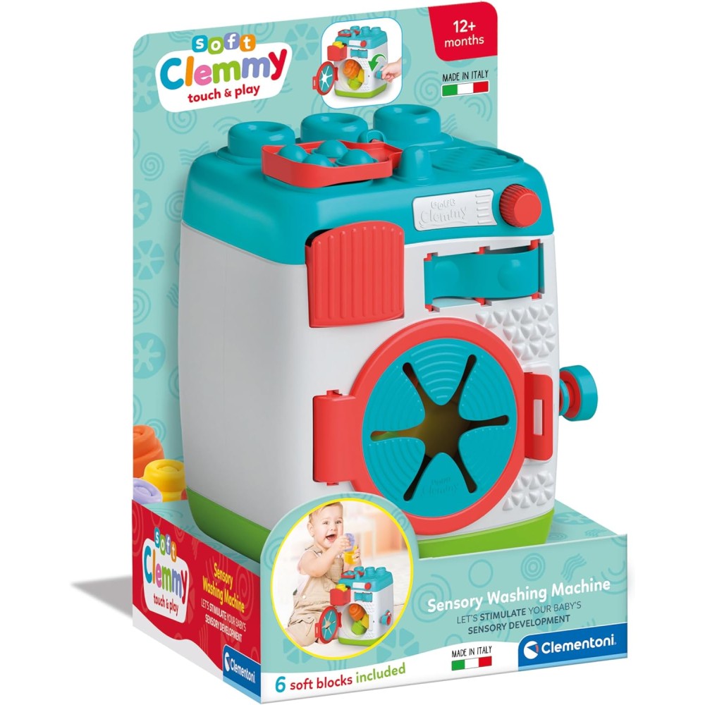 Clementoni Soft Clemmy Washing Machine & Block Sorter