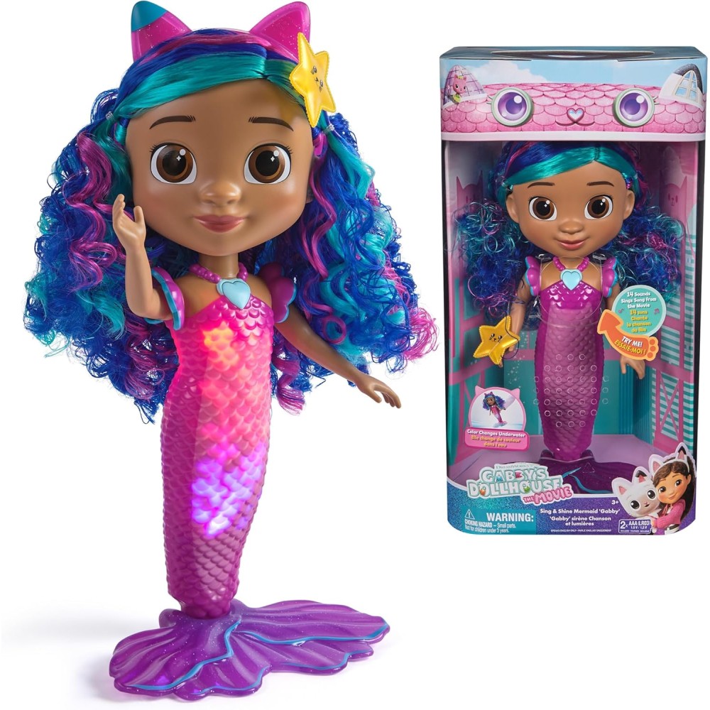 Gabby’s Dollhouse Movie Feature Mermaid Doll