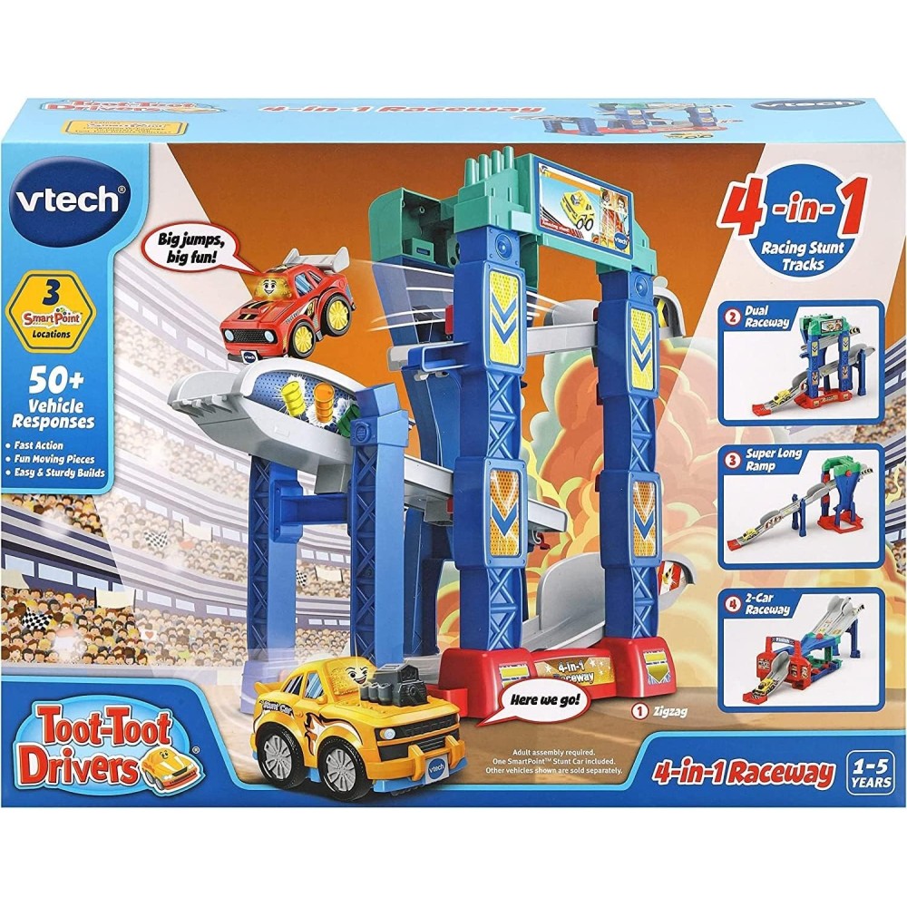 VTech Toot‑Toot Drivers 4‑in‑1 Raceway