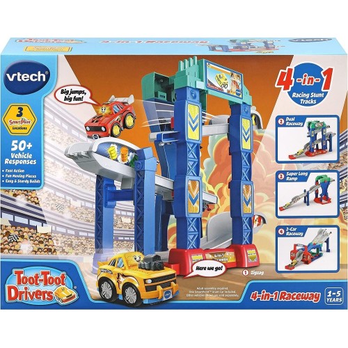 VTech Toot‑Toot Drivers 4‑in‑1 Raceway
