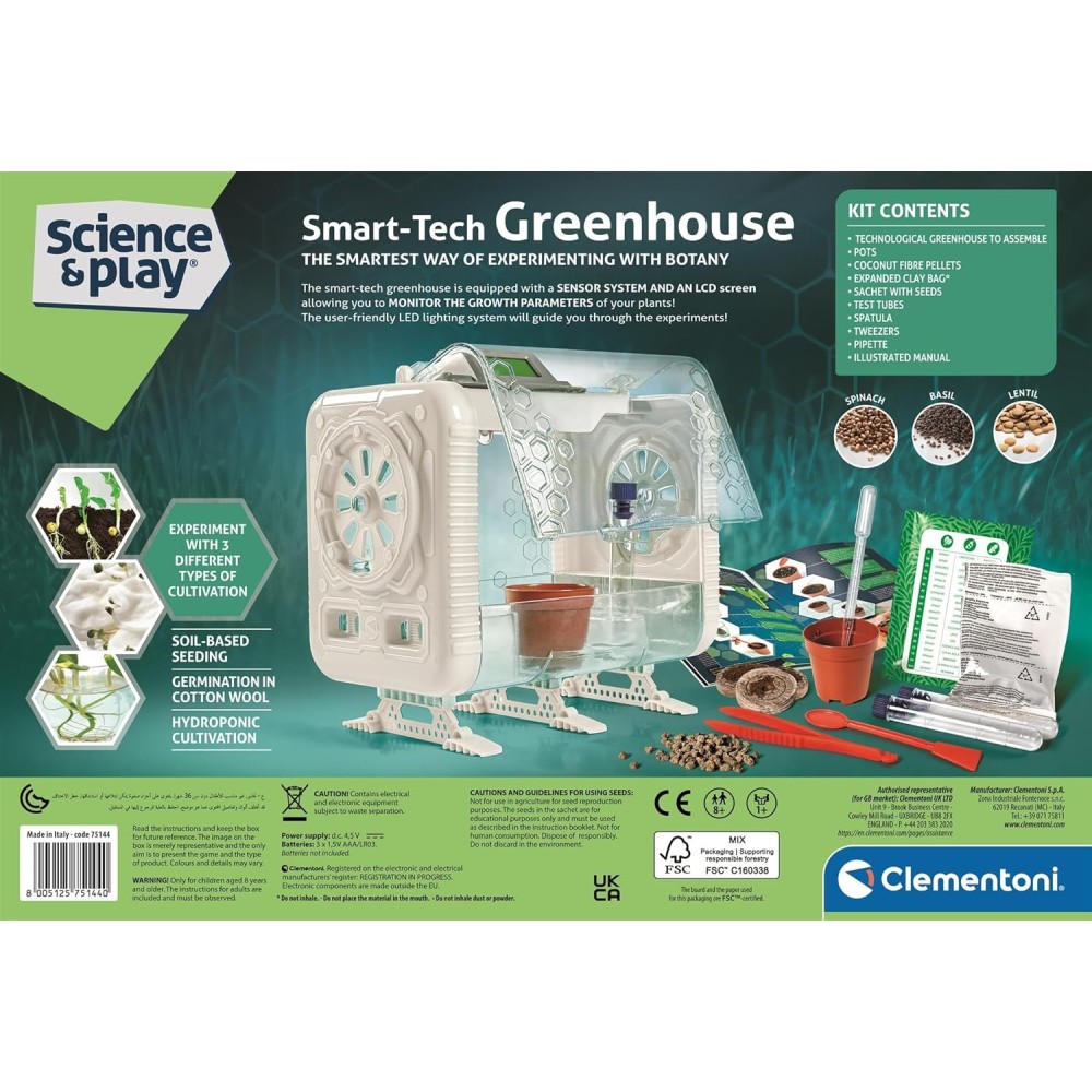Clementoni Hi‑Tech Greenhouse STEM Kit