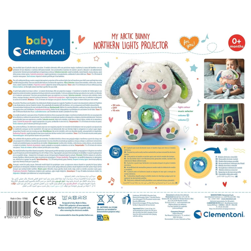 Baby Clementoni Northern Lights Projector Plush