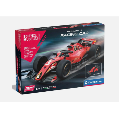 Clementoni Science Museum Mechanics Formula 1 Car 2‑in‑1 Building Set