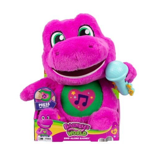 Barney’s World Sing‑Along Barney Plush (10.5″)
