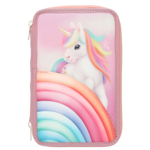 Ylvi Triple Pencil Case Color Cloud – Filled Unicorn 3 Compartment Set 0013278