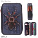 Adventure World Double Pencil Case With Spider – Filled 2 Compartment School Set