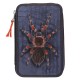 Adventure World Double Pencil Case With Spider – Filled 2 Compartment School Set
