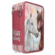 Miss Melody Triple Pencil Case LED – Light-Up Horse 3 Compartment Filled Set 0013416