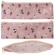 TOPModel Basic Duo Dog KITTY and DOGGY Pencil Case – Filled Lilac School Set with Removable Tube