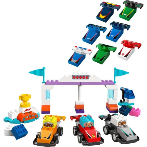 LEGO DUPLO F1 Team Race Cars & Drivers Toy Set 10445 (10445)