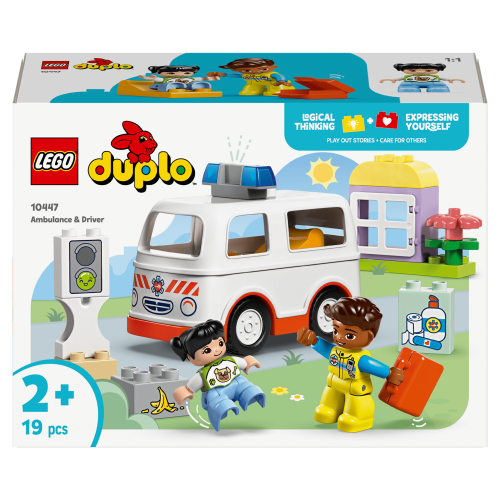 LEGO DUPLO Ambulance & Driver Educational Toys 10447