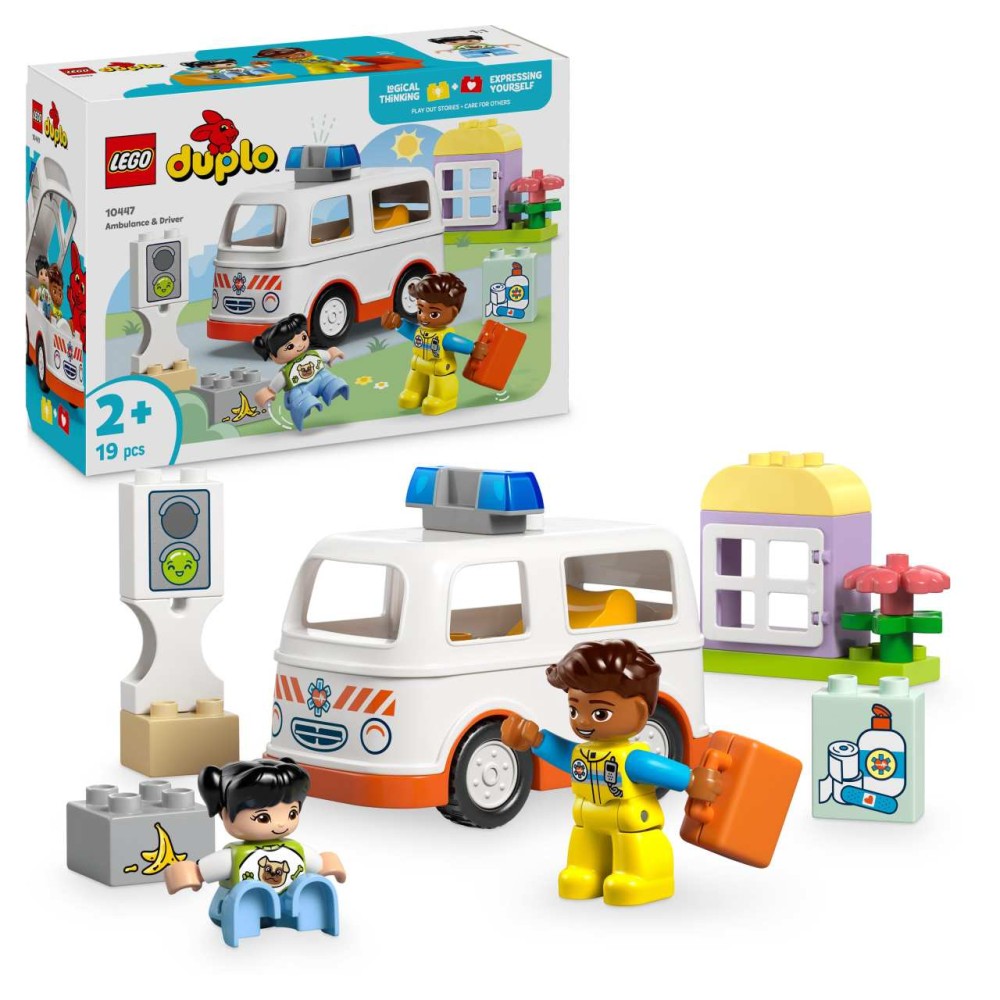 LEGO DUPLO Ambulance & Driver Educational Toys 10447