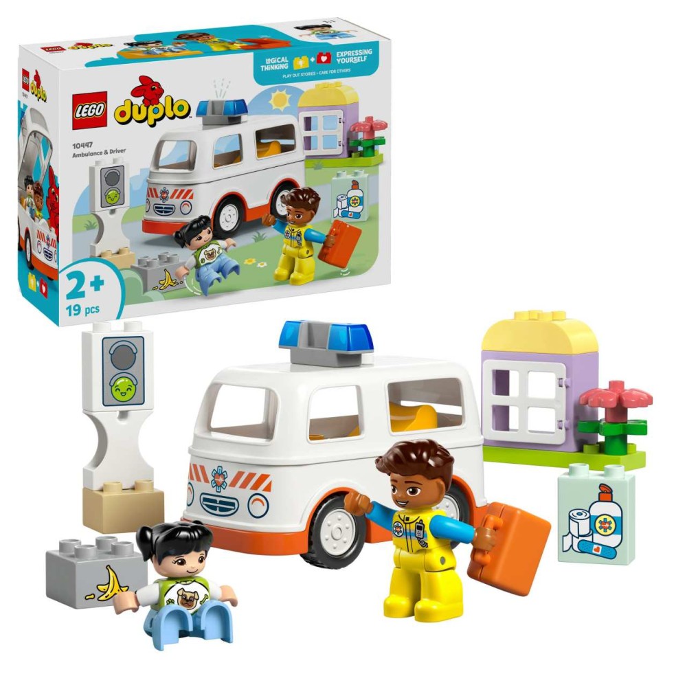 LEGO DUPLO Ambulance & Driver Educational Toys 10447