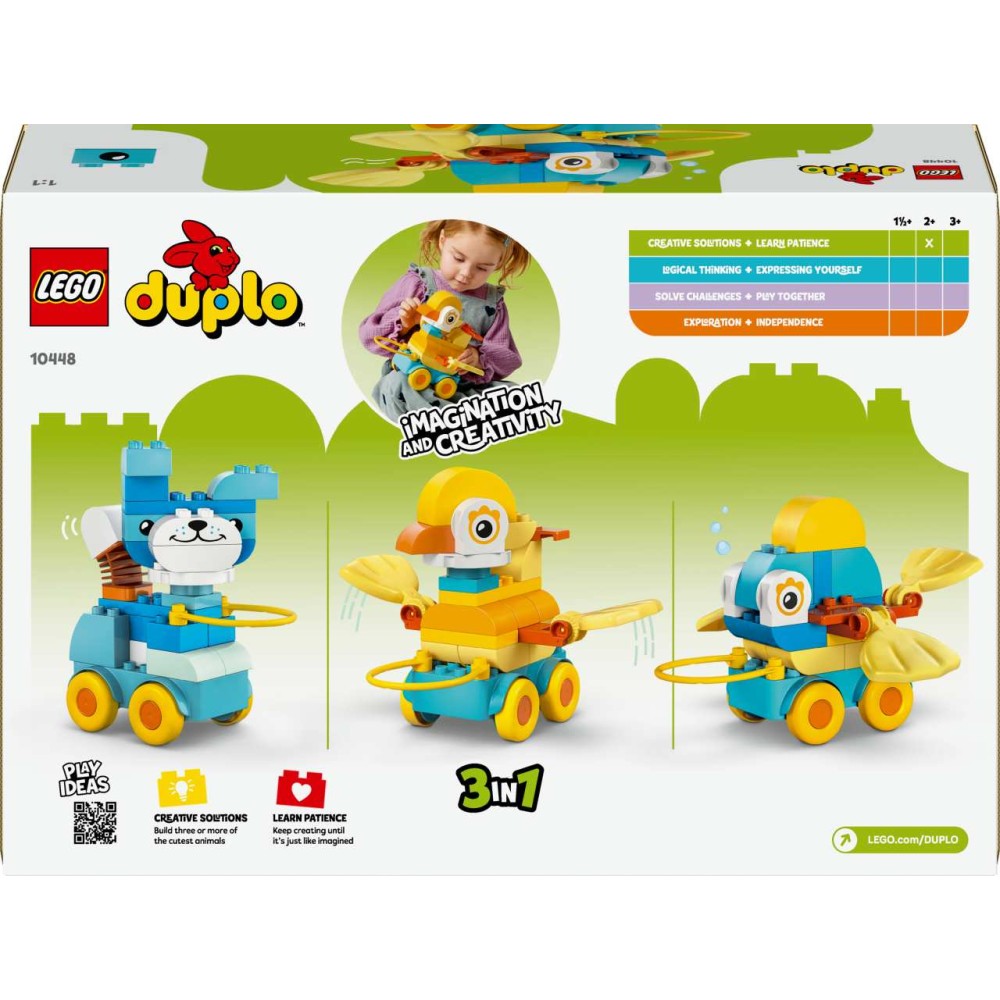 LEGO DUPLO 3in1 Animals on Wheels Building Toy 10448 (10448)
