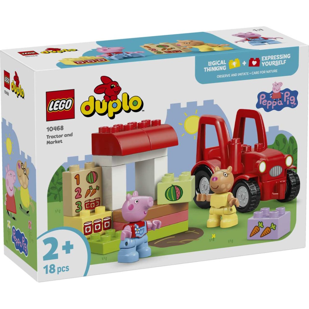LEGO DUPLO Peppa Pig Tractor and Market Toy 10468 