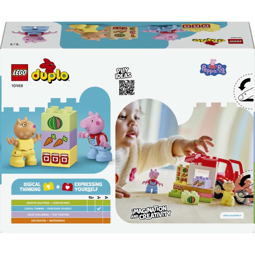 LEGO DUPLO Peppa Pig Tractor and Market Toy 10468 