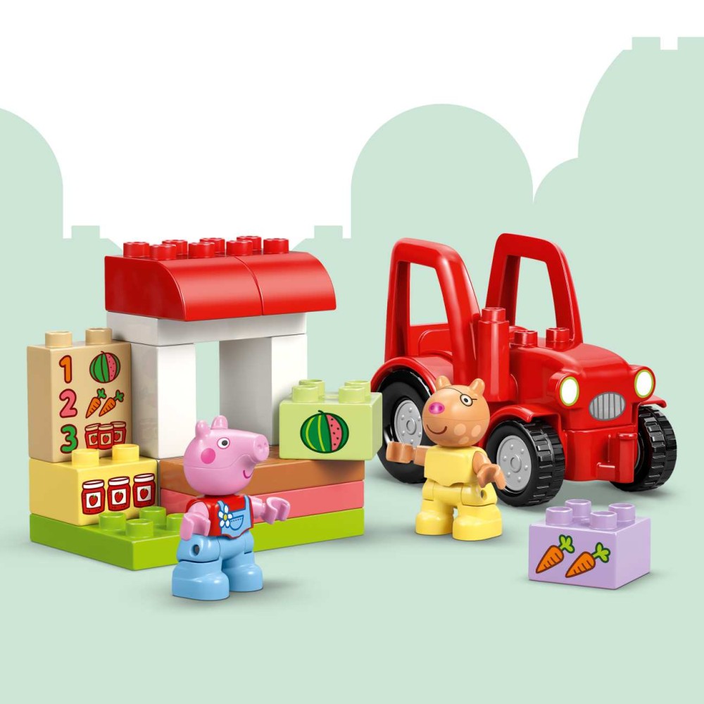 LEGO DUPLO Peppa Pig Tractor and Market Toy 10468 