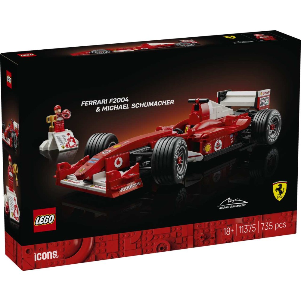 LEGO Icons Ferrari F2004 & Michael Schumacher 11375