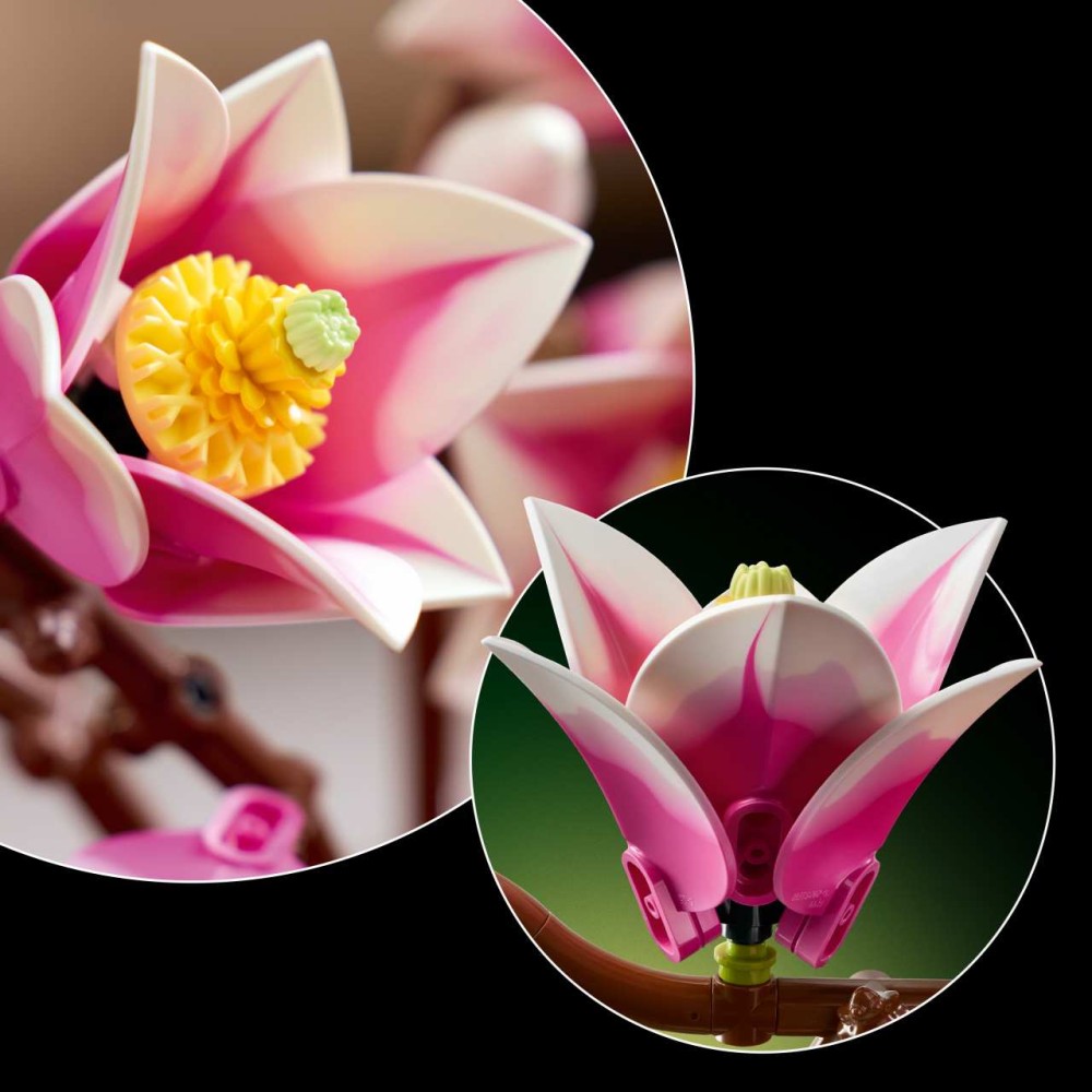 LEGO Botanicals Magnolia Branches Building Set 11510 – Artificial Flower Decor for Adults