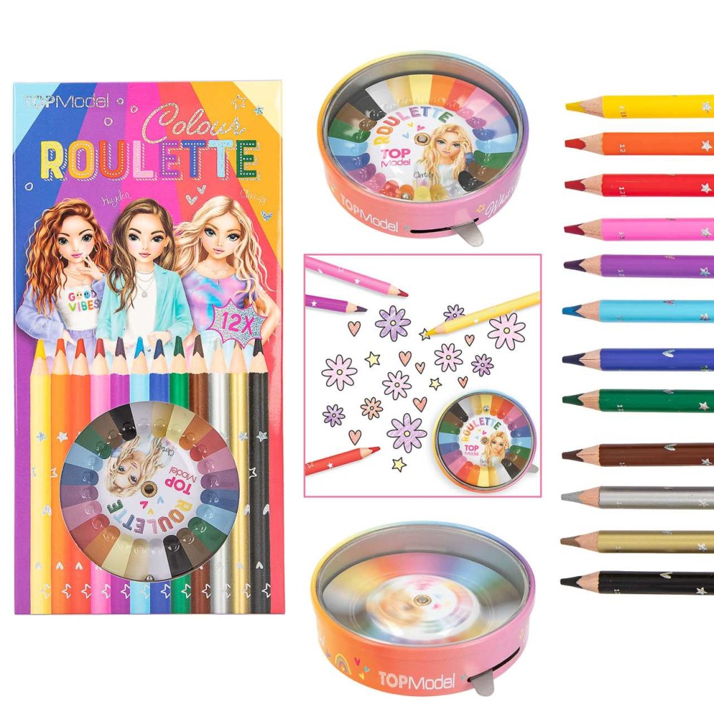 TOPModel Colour Roulette - Fun Coloring Game - 12103