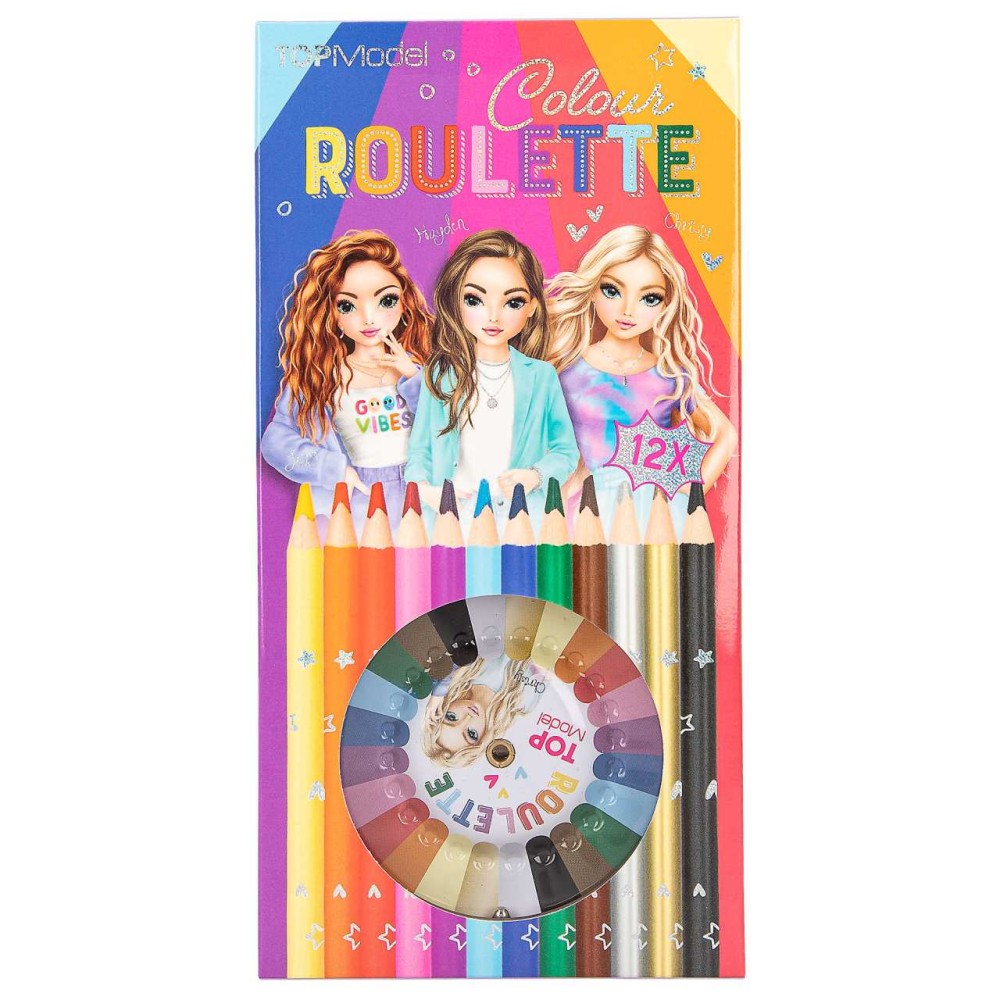 TOPModel Colour Roulette - Fun Coloring Game - 12103