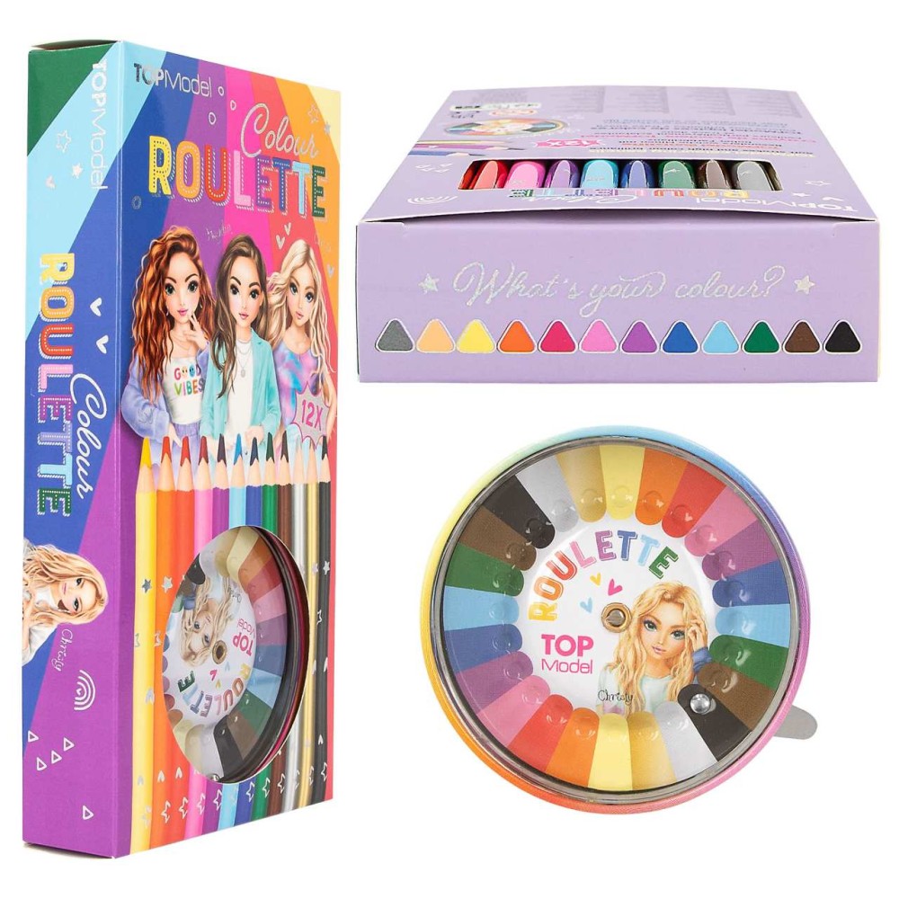 TOPModel Colour Roulette - Fun Coloring Game - 12103