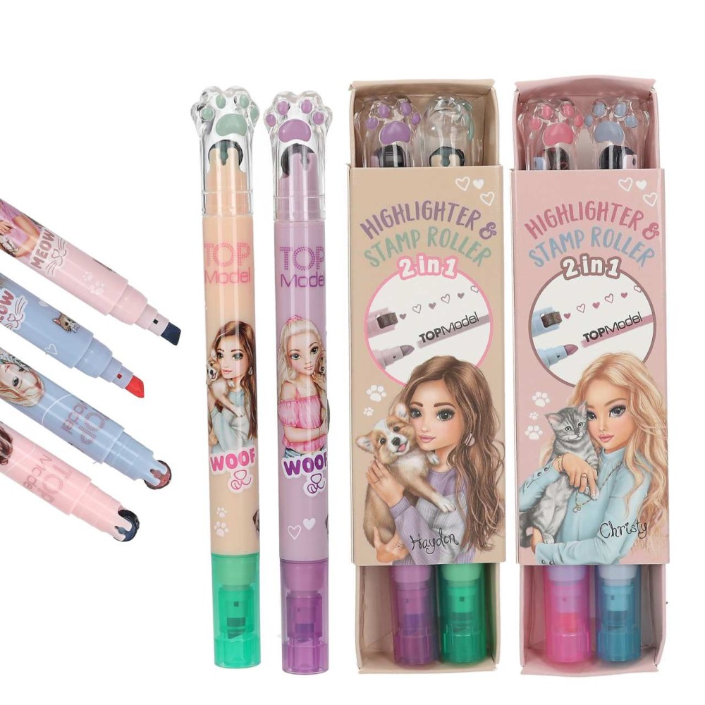 Topmodel Highlighter And Stamproller 12626  | Depesche | Stakelum