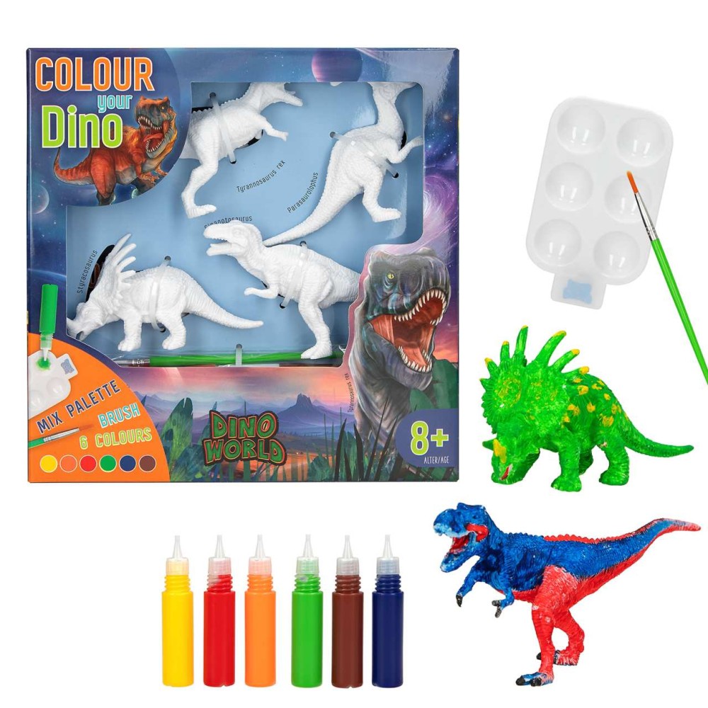 Dino World Diy Colour Your Dino 12672  | Depesche | Stakelum
