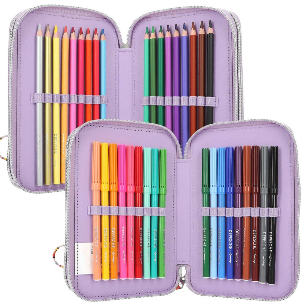 TOPModel Triple Pencil Case with Applied Smartphone JOY 12842
