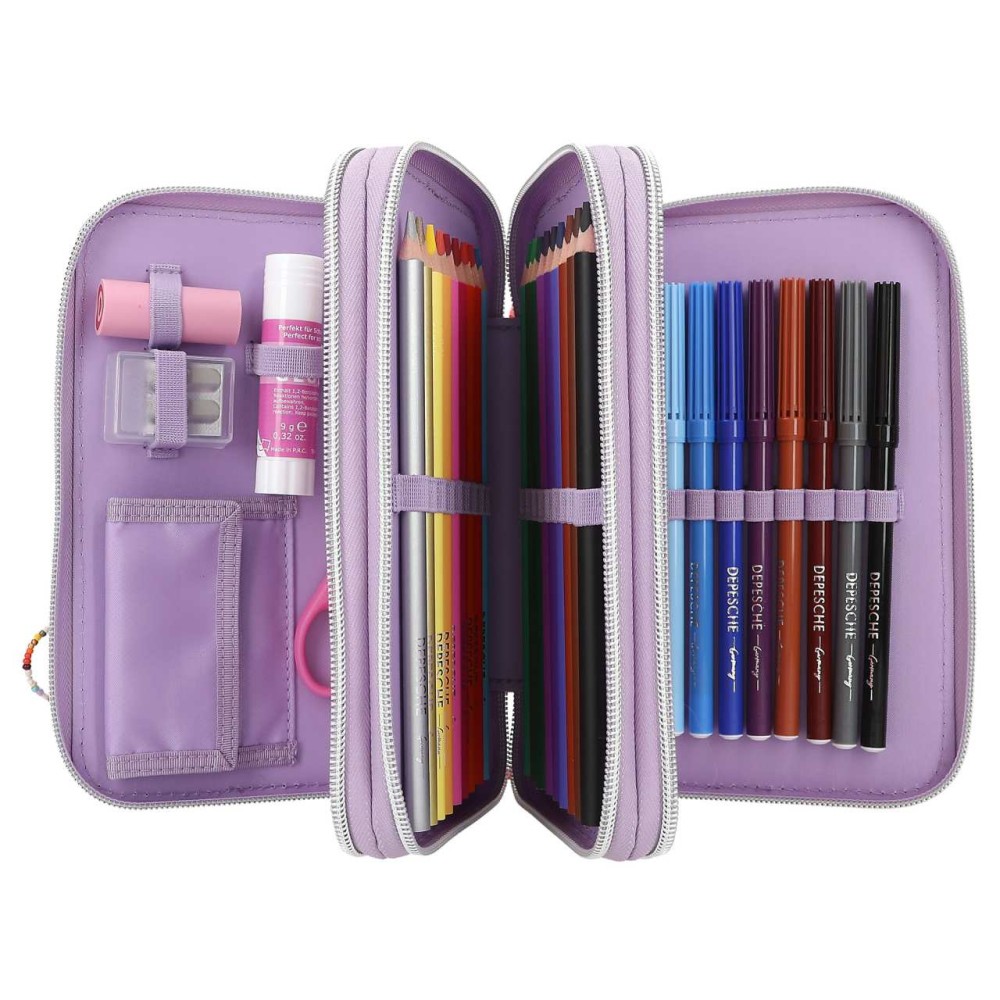 TOPModel Triple Pencil Case with Applied Smartphone JOY 12842