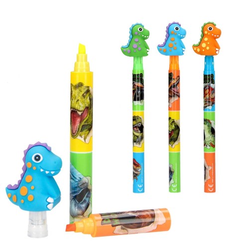 Dino World Highlighter With Topper 13037  | Depesche | Stakelum