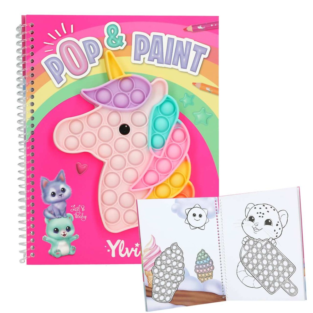 Ylvi Pop & Paint Colouring Book 13755  | Depesche | Stakelum