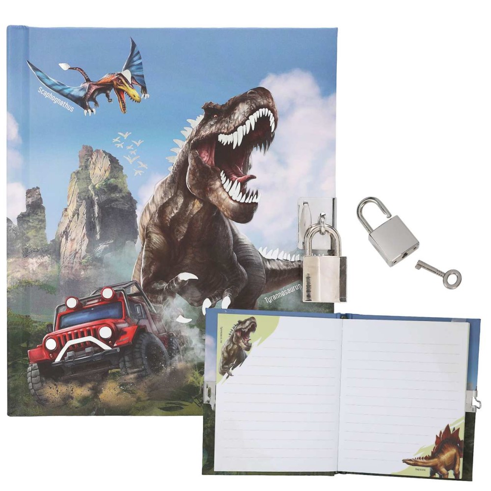 Dino World Diary With Padlock 13997  | Depesche | Stakelum