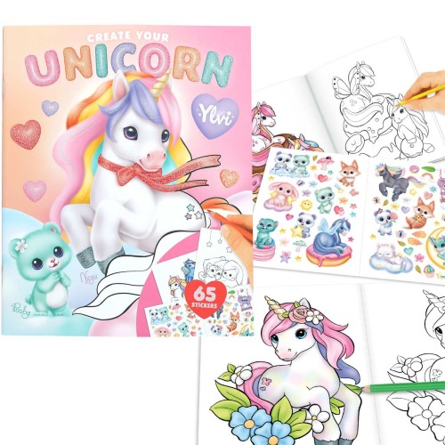 Ylvi Create Your Unicorn Colouring Book 14209  | Depesche | Stakelum
