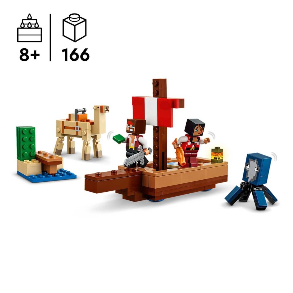 LEGO Minecraft The Pirate Ship Voyage Building Toy Set 21259